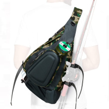 Custom LOGO Multifunctional Outdoor Waterproof Shoulder Backpack Fishing Bag